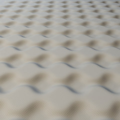 Grey abstract waves with gold dots. Grey background in modern style.