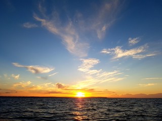 Sonnenuntergang vor Schweden