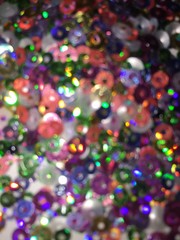 abstract background of christmas lights