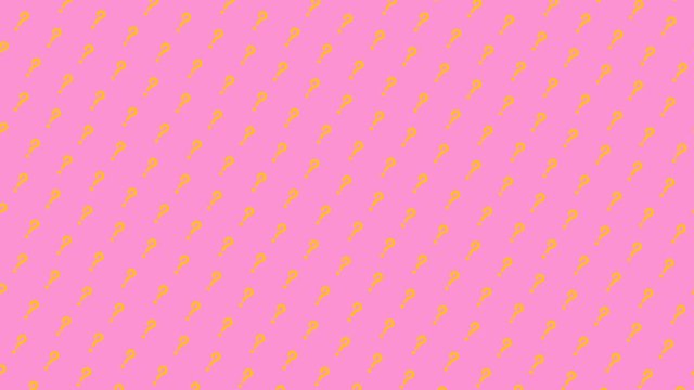 Animated pattern with hand drawn question marks.