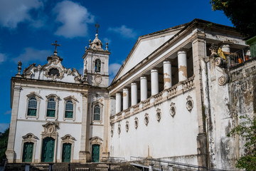 Fototapeta na wymiar Church of Our Lady of Victory is a Baroque church the Lower city, Salvador, Bahia, Brazil