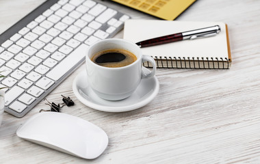 Accounting. Items for doing business in the office in the composition.