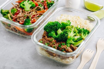Beef Broccoli Stir Fry Meal Prep lunch box container