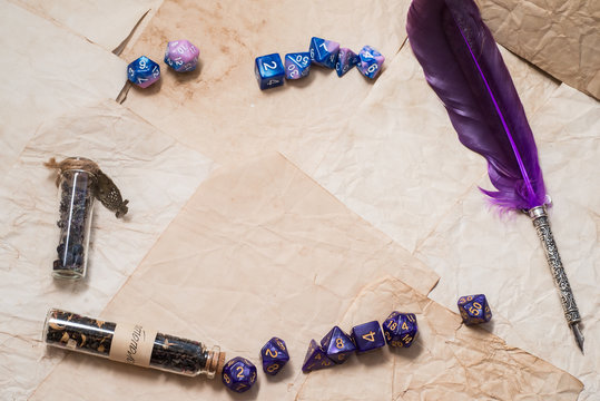 set of dice d6 d10 d20