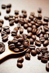 Roasted coffee beans