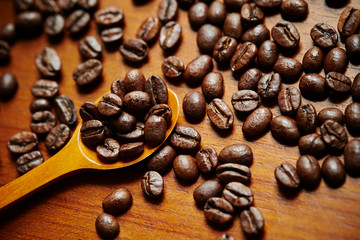 Roasted coffee beans