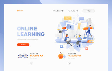 Online Learning Web Header Template
