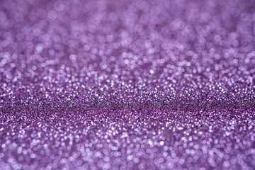 Abstract light purple sparkling glitter wall and floor perspective background studio with blur bokeh.luxury holiday backdrop mock up for display of product.holiday festive greeting card.