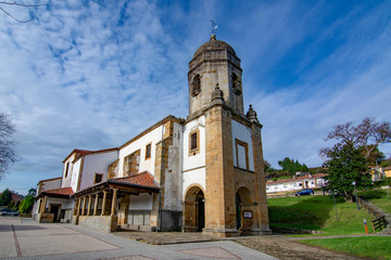 Church of Santa María de Sábada in the village of Lastres , Asturias