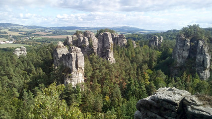 Fototapeta na wymiar Mountain landscape. Bohemian Paradise. Czech. Europe