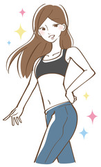 ダイエット　女性　スリム