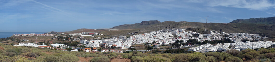 Fototapeta na wymiar Panorama of town