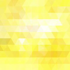 Abstract geometric style background. Yellow, white color. Vector illustration