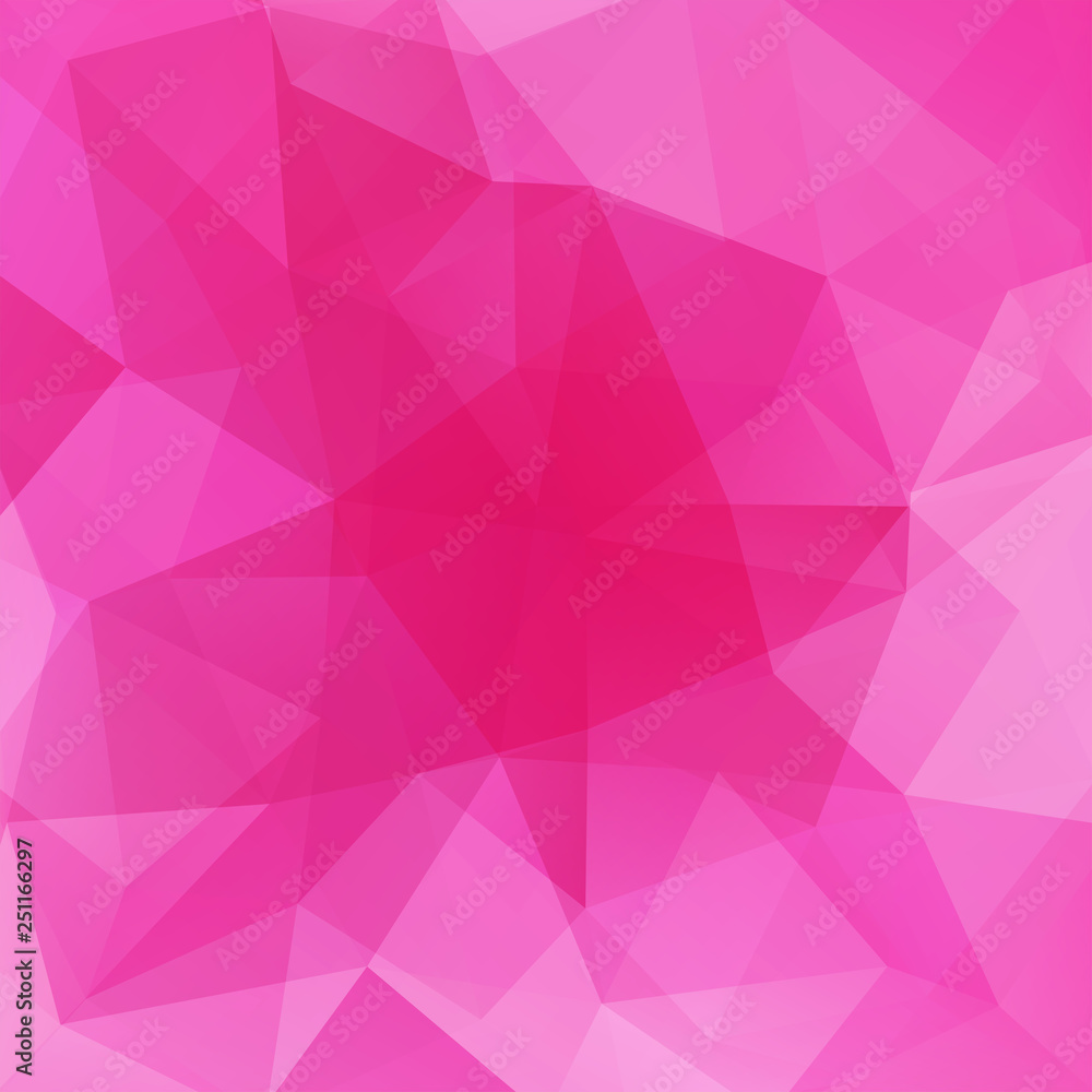 Poster abstract background consisting of pink triangles. geometric design for business presentations or web