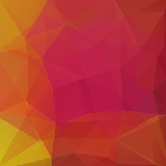 Abstract geometric style  background. Pink, yellow, orange colors. Vector illustration