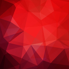 Red polygonal vector background. Can be used in cover design, book design, website background. Vector illustration
