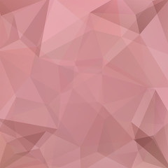 Background made of pink, beige triangles. Square composition with geometric shapes. Eps 10