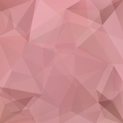 Fototapeta premium Background made of pink, beige triangles. Square composition with geometric shapes. Eps 10