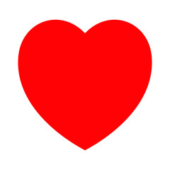 Red heart icon, love icon