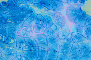 Abstraction blue paint