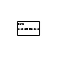 Credit card line icon, logo isolated on white background