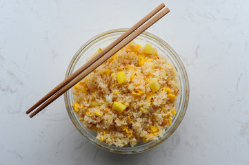 Fried rice with pineapple
