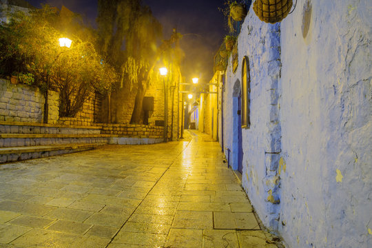 Alley in the Jewish quarter, in Safed (Tzfat)