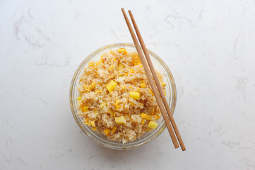 Fried rice with pineapple