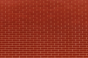 New, clean wall of red ceramic, finishing brick. Background image, texture.