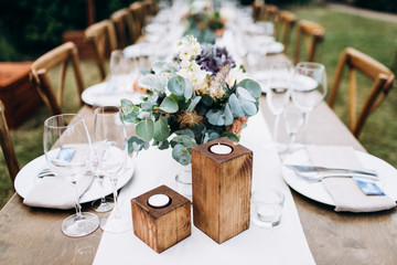 Wedding dinner decoration