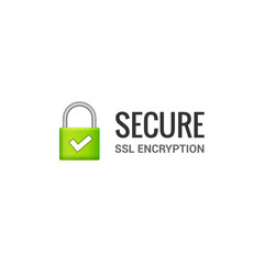 Secure internet connection SSL icon. Isolated secured lock access to internet illustration design. SSL safe guard