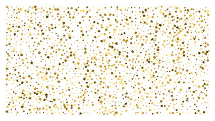Gold stars. Confetti celebration