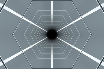 interior of future tunnel,3d render