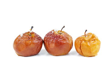 Three baked apples