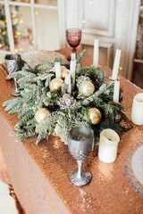 New Year's decor table