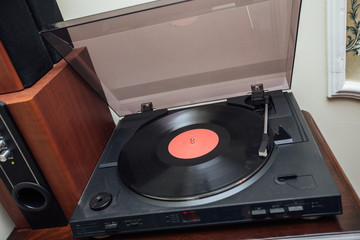 vinyl record player