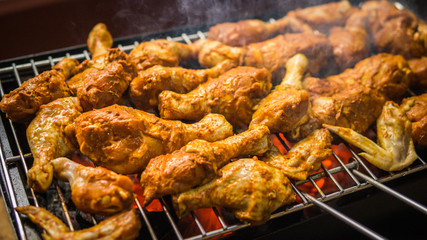 Chicken on the grill
