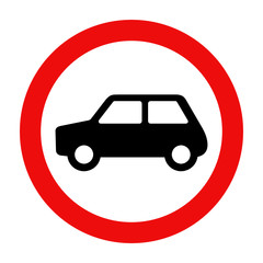 zakaz dla samochodów