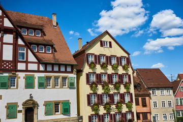 Fototapeta na wymiar The medieval village Tübinguen, Baden Württemberg, Germany