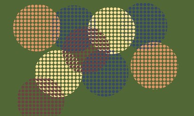 Digital gradient. Wavy dotted pattern with circles, dots, point small and large scale. Design element for web banners, posters, cards, wallpapers, sites, panels.