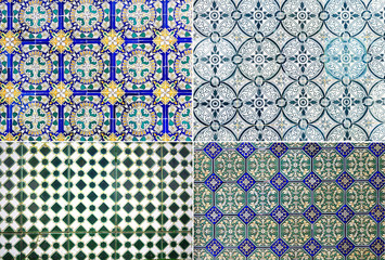 Background of typical Portuguese tiles - Azulejos
