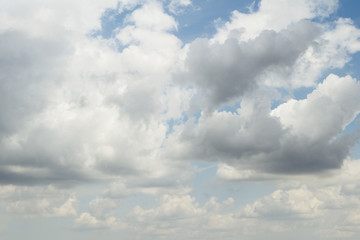 Fototapeta na wymiar Blue sky, cumulus clouds