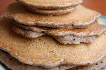 stack of pancakes on plate