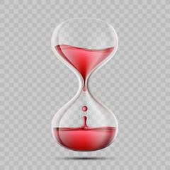 Icon hourglass with blood. World Blood Donor Day