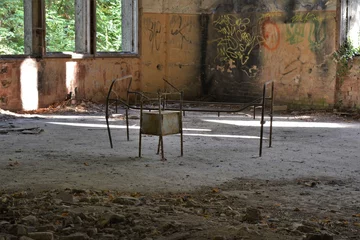 Wandcirkels plexiglas lostplace: Beelitz-Heilstätten, Berlin © Anna Rupprecht
