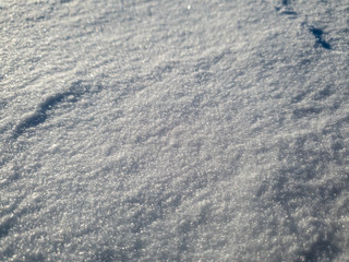 Patterns in the snow after a blizzard. Snow after a blizzard. Snow drift.