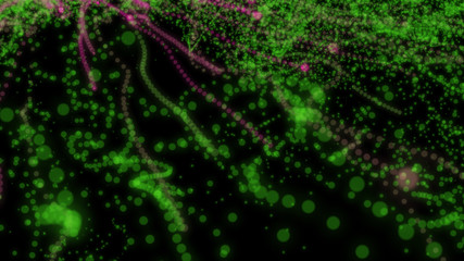 Abstract background with circles and lines. Different shades and thickness.