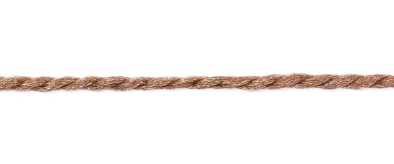 macro rope isolated on white, clipping path