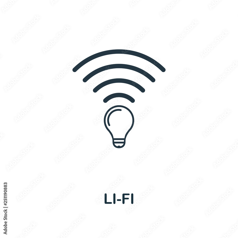 Poster li-fi icon. premium style design from future technology icons collection. pixel perfect li-fi icon f