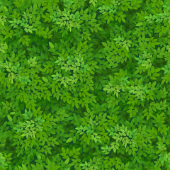 Seamless green foliage pattern.